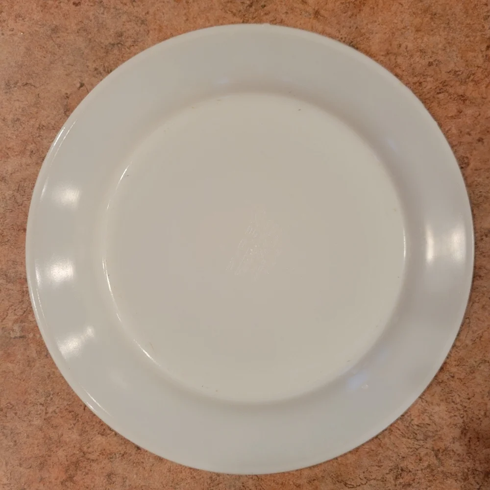 Vintage PYREX Copper Filigree Dinner Plate !~ VGUC ~ Retro!